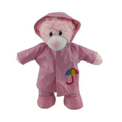 Pink Raincoat and Boots